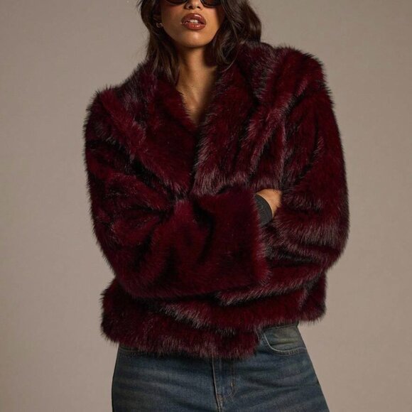 Faux Fur Hooded Jacket - Picture 4 of 8